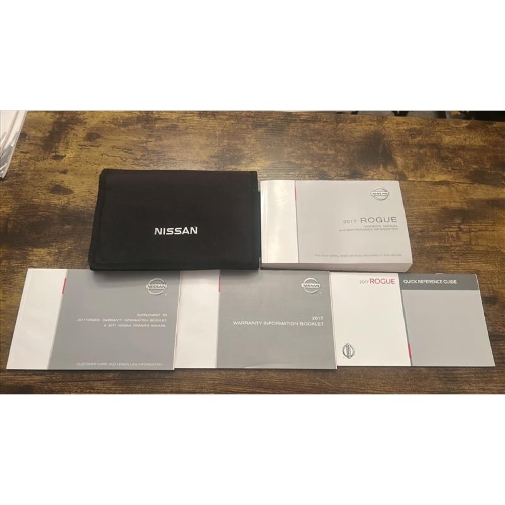 2017 Nissan Rogue Owners Manual Set with Case Quick Reference Guide Warranty